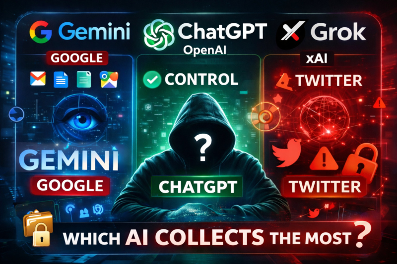 AI Privacy Comparison: Gemini vs ChatGPT vs Grok